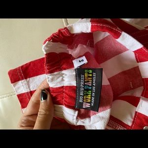 BIG BUD PRESS STRIPED WORK PANTS